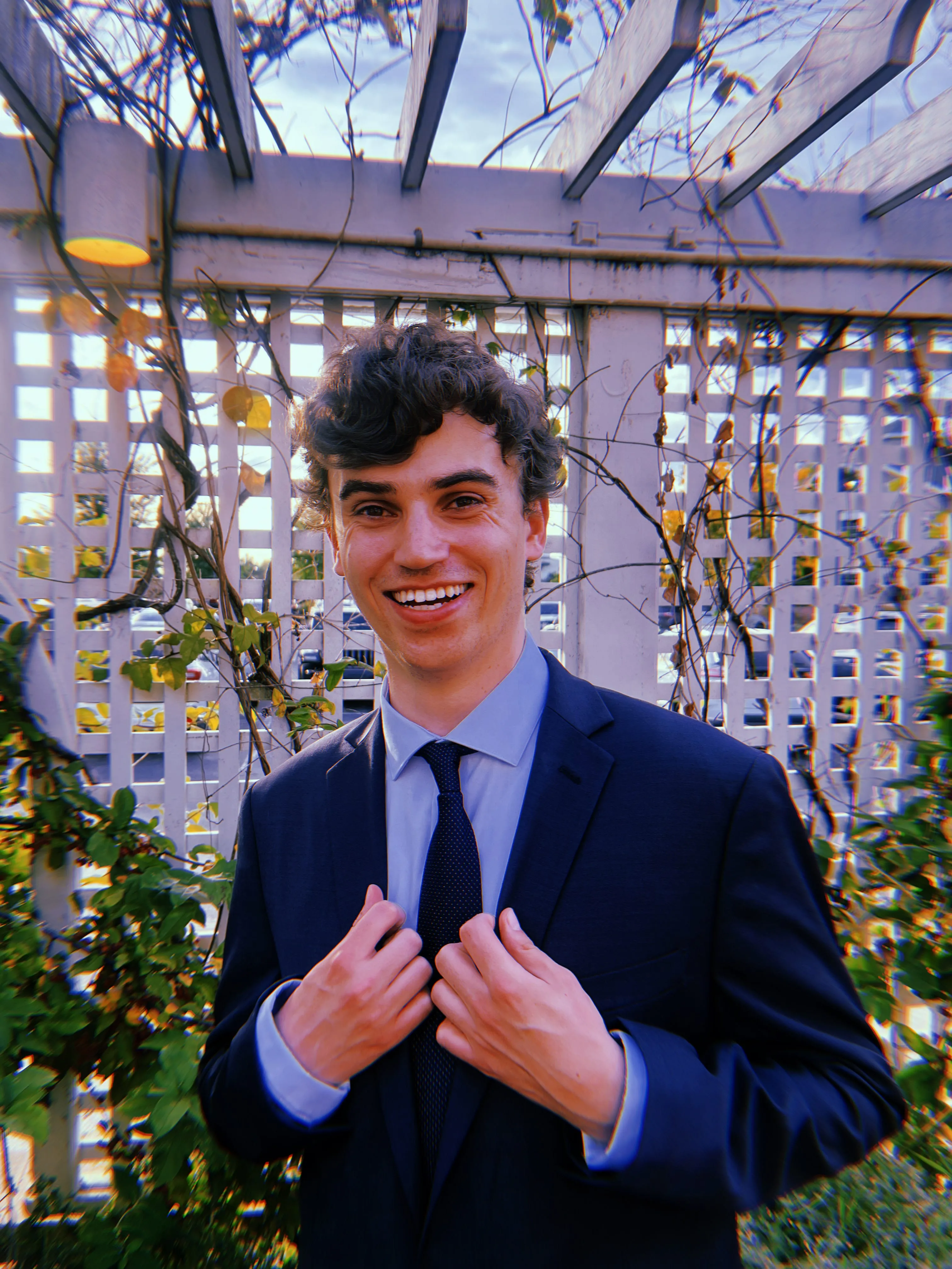 Me, at a wedding, with a slight filter to make colors pop